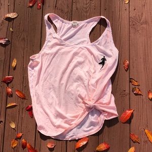 Custom side tie yoga tank